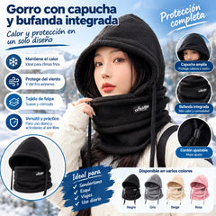 ❄️⚡Mascarilla/gorro térmico de una sola pieza de forro polar