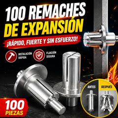 🔥【100 piezas 24 euros】🧰🔧 Remaches de aluminio con expansión de martillo: ¡fijación rápida y segura sin esfuerzo!🔩