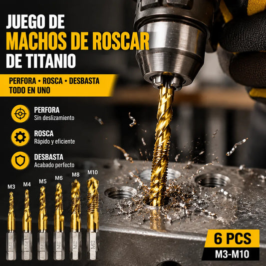 【30%OFF】🔥【Compra 6 y obten 6 gratis（12 piezas）】🧰🔩 Juego de brocas multiusos