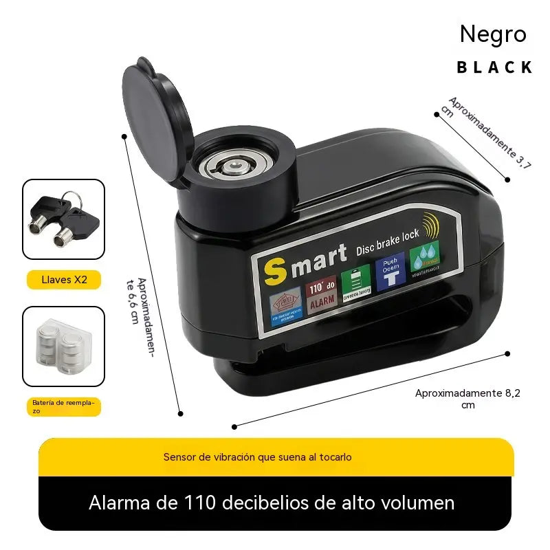 📢📢 ¡40% DE DESCUENTO! ⏰ Candado de freno de disco resistente al agua con sistema de alarma