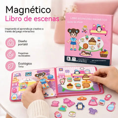 🧲 Libro de Actividades Magnético para Niños | Juegos Creativos, Escenas Interactivas y Diversión Sin Pantallas