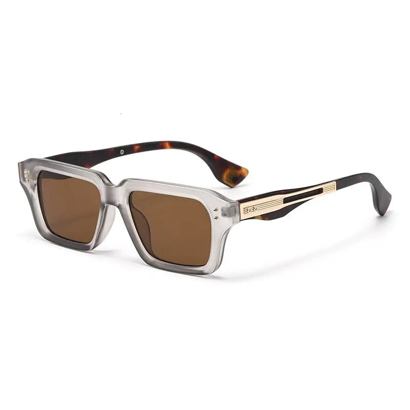 😎 Gafas de Estilo Lujo｜Montura Cuadrada Metálica Minimalista, Filtro de Luz Azul, Elegantes para Cualquier Ocasión
