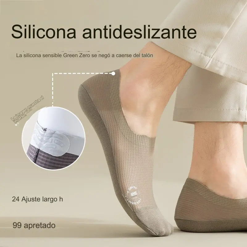 🧦6 pares🧦 ¡Medias Invisibles para Hombre: Frescas, Antideslizantes y Transpirables para el Verano!