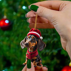 🎄【9 komada】🐕 Ukrasi za božićno drvce u obliku štenaca