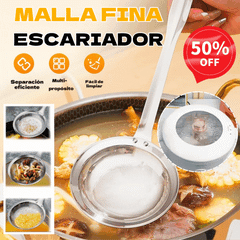 🍲 3 piezas🍲 Cuchara Coladora de Acero Inoxidable 304 | ¡Filtra Espuma y Residuos Fácilmente!