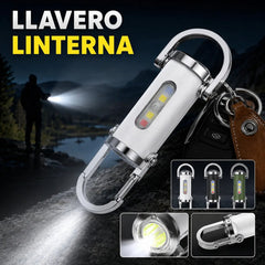 🔥🔥【Compra 1 y llévate 1 gratis】🔥Gran oferta🔥Linterna mini para llave súper brillante e impermeable con salida de 1200 lm