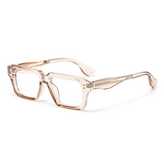 😎 Gafas de Estilo Lujo｜Montura Cuadrada Metálica Minimalista, Filtro de Luz Azul, Elegantes para Cualquier Ocasión