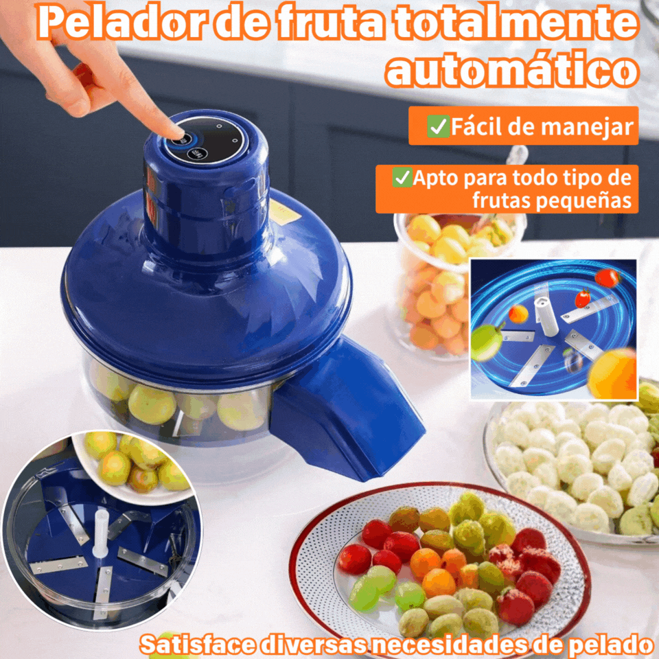 🍇 Pelador Automático de Frutas y Ajos | ¡Listo en 15 Segundos!