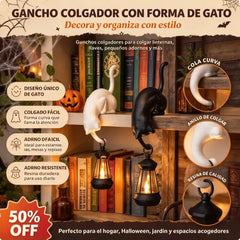 [2 piezas 26 euros]Bonito gancho decorativo para estantes con forma de gato