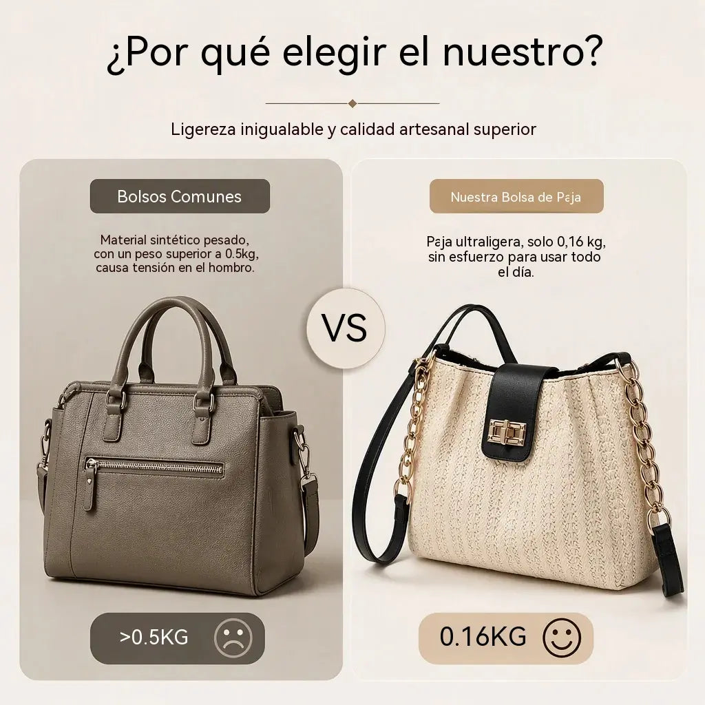 📢📢 ¡50% de descuento! ⏰ Bolso de hombro de paja de gran capacidad para ir al trabajo