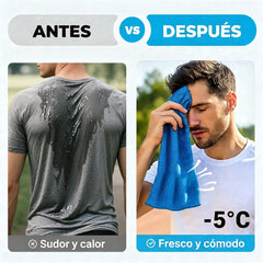 🎁 Compra 1 y llévate 1 gratis: 2 unidades por 26€ 🧊 Toalla refrescante instantánea con estuche de silicona de regalo – frío al instante, reutilizable y lista para cualquier aventura ✨