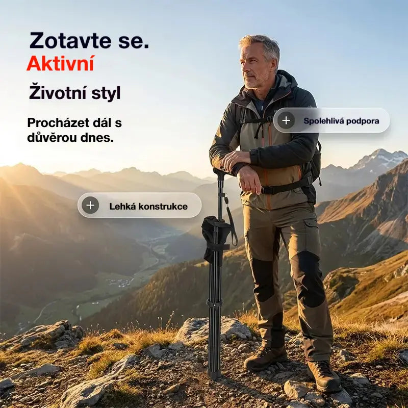 ✨Skládací hůl 2 v 1 se židlí, berle jsou odolné proti pádu, skládací a přenosné✅