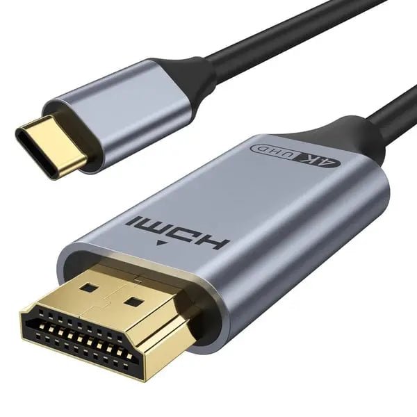🔌 4K 60Hz Type-C na HDMI kábel – jednoduché prepojenie mobilu, notebooku a TV, jednosmerný prenos a stabilný obraz.