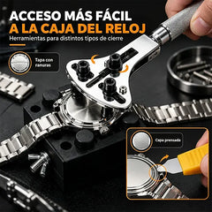 🎉 Oferta 2026 🔧 Kit profesional de reparación de relojes – Correa nueva, pila nueva, el mismo reloj – Repáralo tú mismo en minutos ⌚