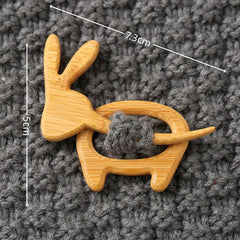 3 artículos 25 euro🎁Broche de madera con forma de animal para regalar