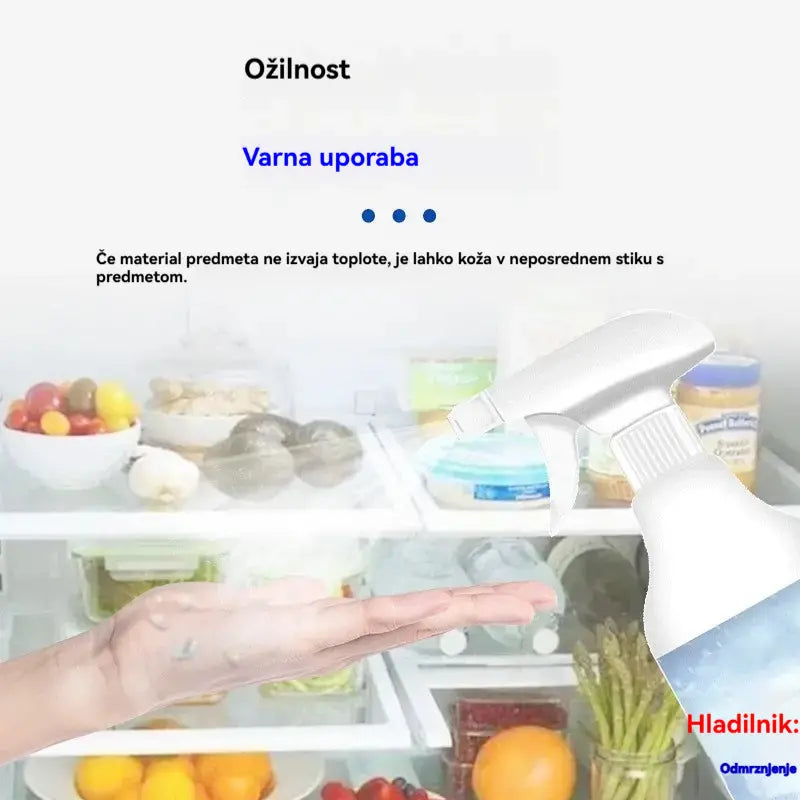🔥Zadnja dnevna promocija 49 % POPUSTA - 🧊Odmrzovalni sprej za hladilnik z zamrzovalnikom