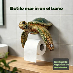 🐢🧻 Servilletero de pared retro con diseño de tortuga marina en 3D