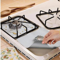 🥳【Paquete de 8 piezas】🔥🍳Alfombrilla para estufa de gas resistente a altas temperaturas, a prueba de aceite y manchas.