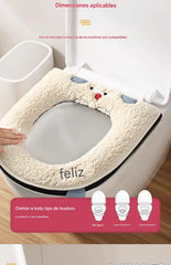🔥🚽🔥50%OFF🔥🎁Fundas de asiento de inodoro cálidas para el invierno con forro polar