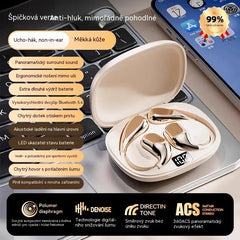 🔋Bezdrátová Bluetooth sluchátka bez vestavěného ucha, s háčkem za uši a kostním vedením🎙️🎧