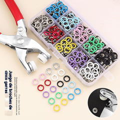 🔥 Kit de Botones Sin Costura | 100 Pares + Alicates de Instalación Fácil ✨