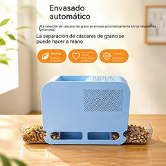 Limpiador de semillas para pájaros: elimina rápidamente las cáscaras vacías para obtener un alimento más limpio.