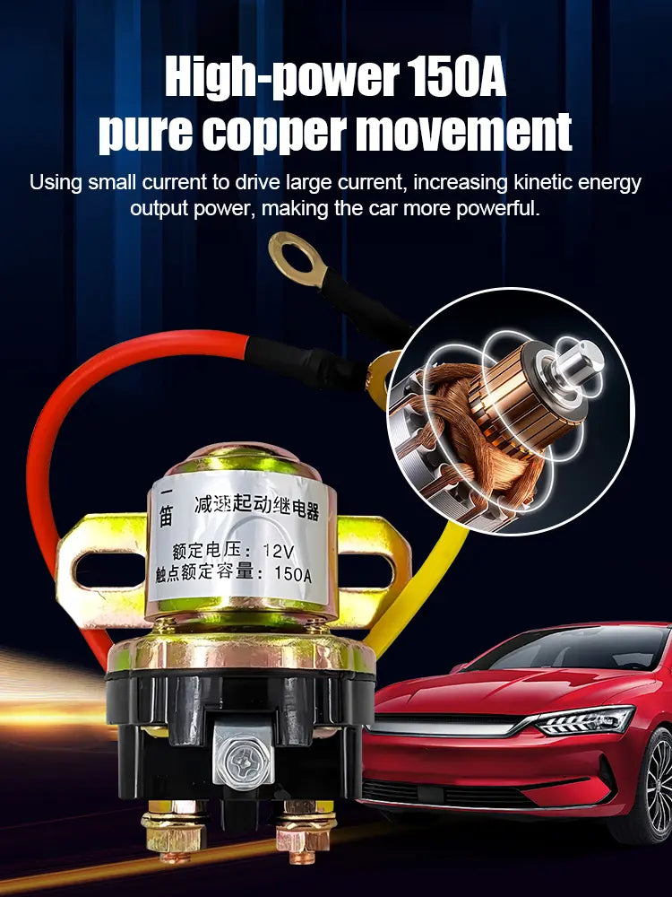 🚜 Relé de Arranque 12 V/24 V para Automóviles y Vehículos Agrícolas ⚡