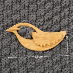 3 artículos 25 euro🎁Broche de madera con forma de animal para regalar
