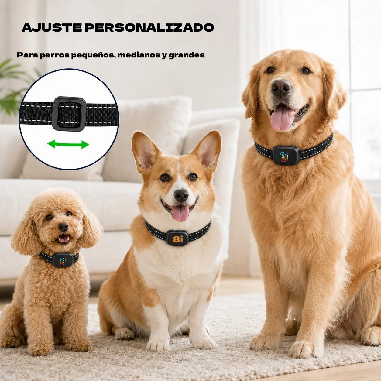 🥳50% DE DESCUENTO🐶 Collar antiladridos inteligente para perros