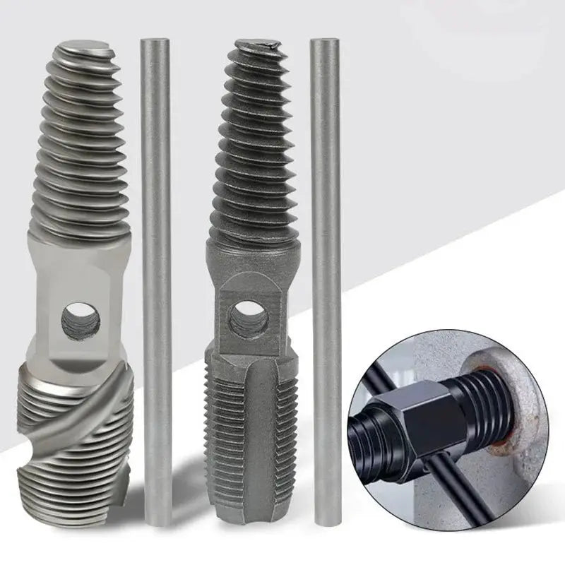 🔧 Kit Extractor y Reparador de Roscas para Tuberías | Herramienta 2 en 1 para Fontanería