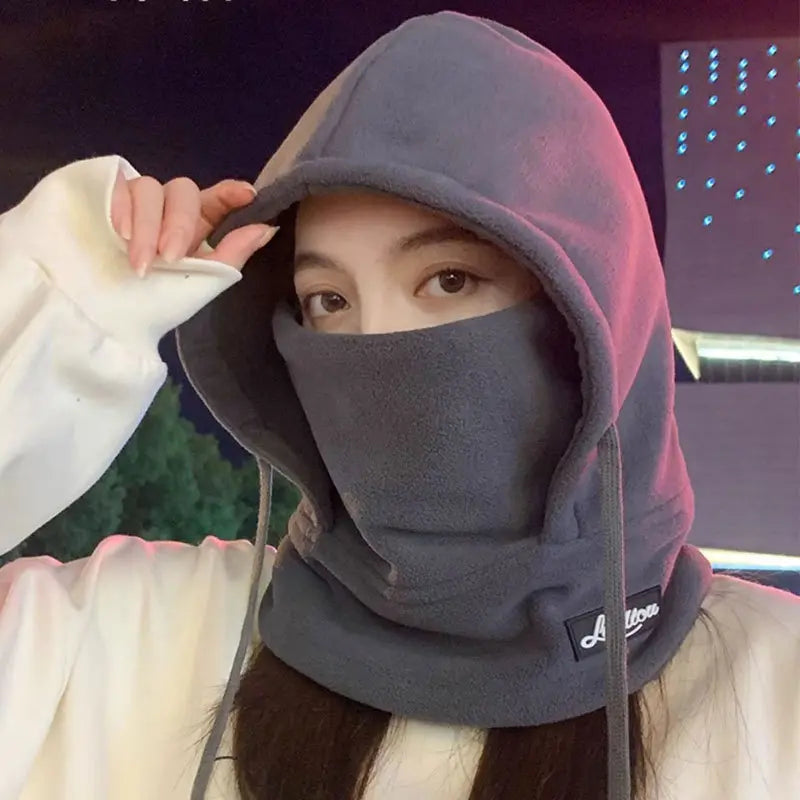 ❄️⚡Mascarilla/gorro térmico de una sola pieza de forro polar