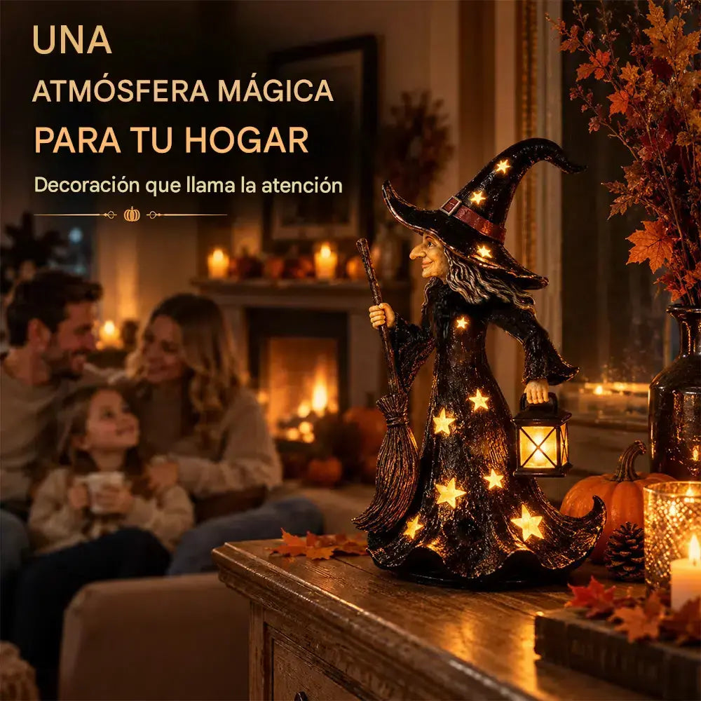 🧙✨Decoración de noche con luz de bruja estrellada
