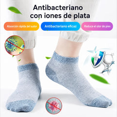 🔥Compra 5 y llévate 5 gratis⚡🧦 Calcetines transpirables antibacterianos y antiolor para hombre