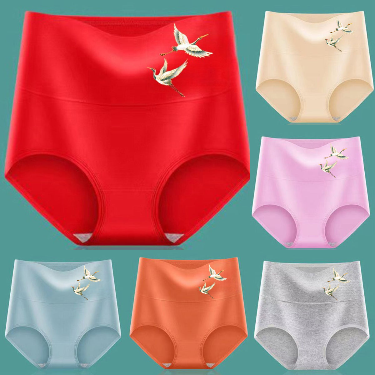 💖Poslední den se slevou 50 % - 【6 položek za】Vysoký pás, zvedání hýždí, vyrobené z vysoce kvalitní bavlny✨️ (45 – 105 kg)
