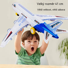 🥳🔥 Nabídka za poloviční cenu! 📣✈️ Model elektrického letadla v měřítku, vybavený realistickými zvuky motoru a blikajícími LED světly.