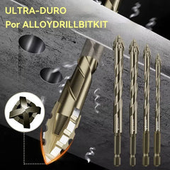 🛠🛠【6PCS 26 euros】【4+5+6+8+10+12mm】Juego de brocas excéntricas de 6 flautas de alta resistencia