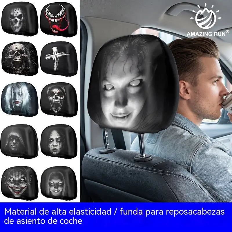 4 piezas 26 €- Funda de cojín para asiento de coche con expresión divertida