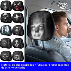 4 piezas 26 €- Funda de cojín para asiento de coche con expresión divertida