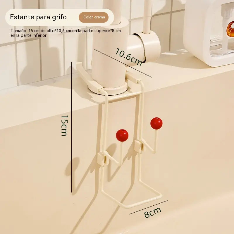 Compra 1 y llévate 1 gratis🚰 Organizador para Grifo Sin Taladro – ¡Mantén el Fregadero Ordenado y los Estropajos Secos!