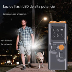 🌠Compañero silencioso: 🐶Dispositivo ultrasónico para controlar los ladridos de perros con luz intermitente.