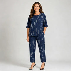 🔥✨【Kratki rukav + hlače】👚👖【S-5XL】Novo, visokokvalitetno, moderno, ležerno, udobno žensko odijelo