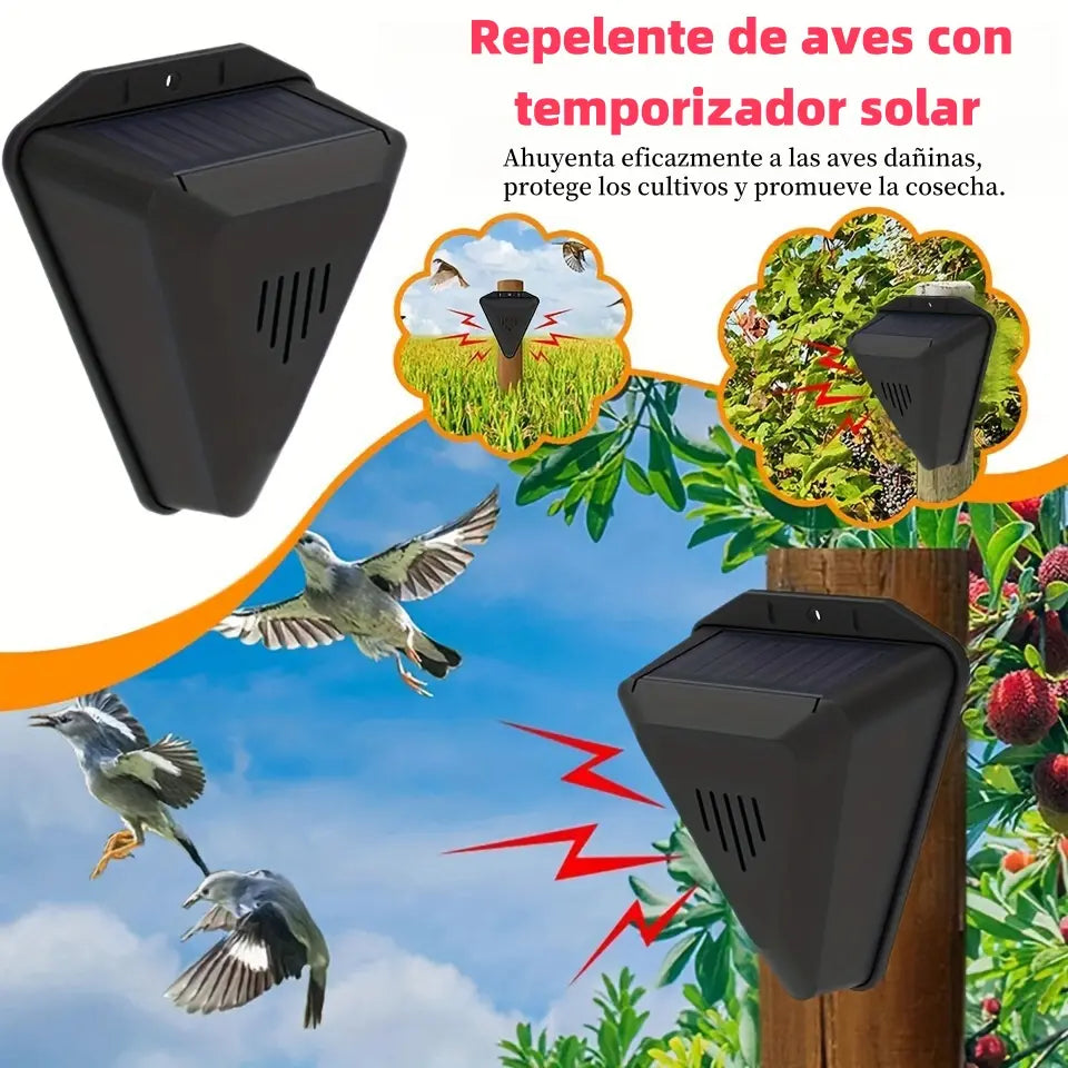 ☀️ Repelente Solar de Aves y Animales con Sensor – ¡Protege tu Huerto Automáticamente!