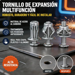 【100 piezas】Tuerca de tapa de tornillo de expansión M4M5M6 Tuerca de remache