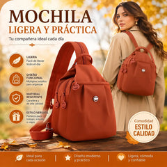 💥【Oferta especial por tiempo limitado】👜Mochila y bolso bandolera con múltiples bolsillos convertibles