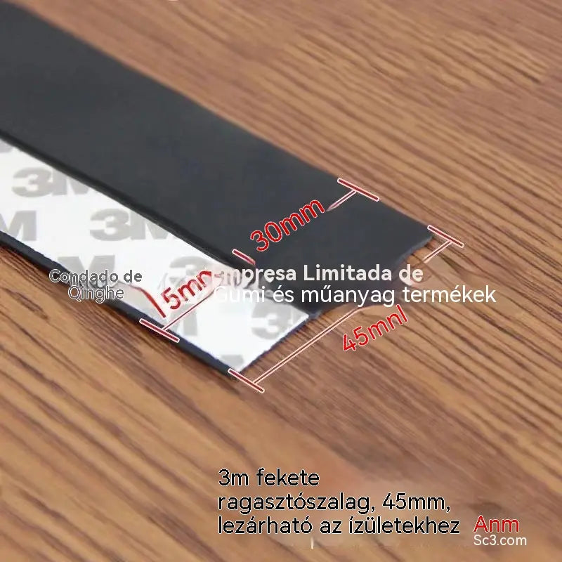 🚪 PVC ajtó alsó tömítőszalag – Por- és huzatálló