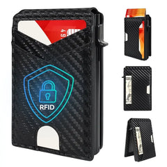 💳 Cartera Minimalista RFID con Sistema Pop-Up | Compacta, Segura y Elegante para Hombre ✨