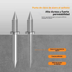 【200 clavos + 2 herramientas de instalación】🚪Clavos de garra bidireccionales sin dejar rastro📌Específicos para zócalos de madera maciza