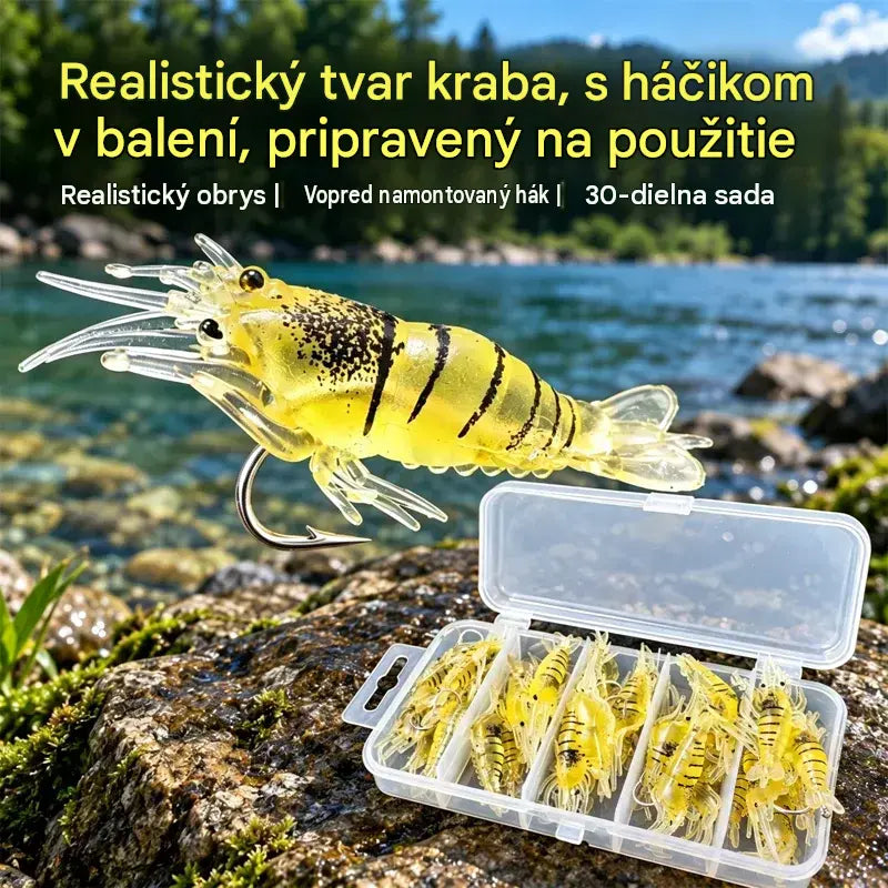 ⏰ Časovo obmedzená ponuka: za polovičnú cenu ✨ Bionická mäkká nástraha v tvare krevety | Vysoko realistická, s prirodzeným pohybom; odolná proti roztrhnutiu a trvácna; vhodná na rybolov v sladkej aj slanej vode 🎣