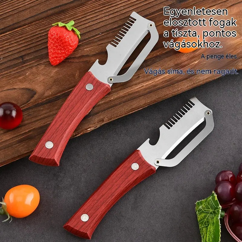 ✅ Vásárolj egyet, kapsz egyet ingyen (2 termék) 🧅🔪 3 az 1-ben multifunkciós konyhai hámozó: Hámozd meg, vágd fel és nyisd ki az üvegeket! 🔥
