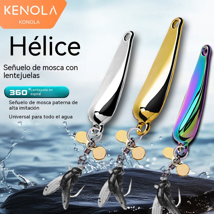 🐟【Compra 3 y llévate 3 gratis】【6PCS】🎣✨ Señuelo Mosca con Lentejuelas Brillantes | Lanzamiento Largo y Mayor Atracción de Peces